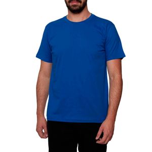 Camiseta Masculina Básica Gola Careca Azul Royal
