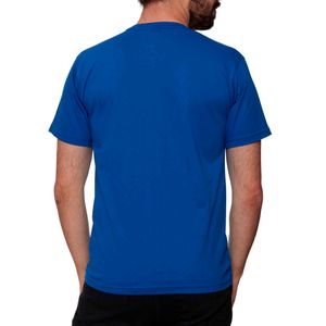 Camiseta Masculina Básica Gola Careca Azul Royal