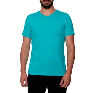 Camiseta Masculina em Algodão Básica Gola V Tiffany (Malwee)