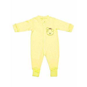 Macacão Infantil Bordado  - Amarelo