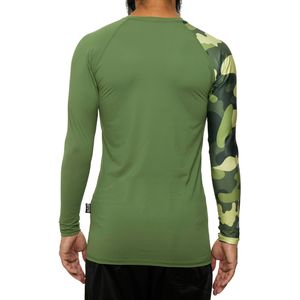 Camiseta Esportiva Manga longa - Verde militar