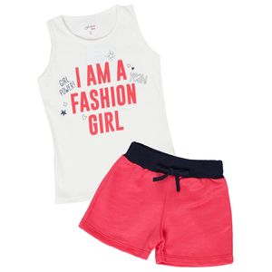 Conjunto Infantil Menina Estampa "I Am A Fashion Girl"