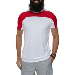 Camiseta Masculina Dry Fit com Recorte - Branco