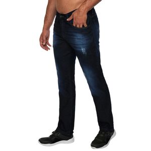 Calça Jeans Masculina Puídos e Pontos de Luz